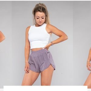 Paragon yuna high rise track shorts